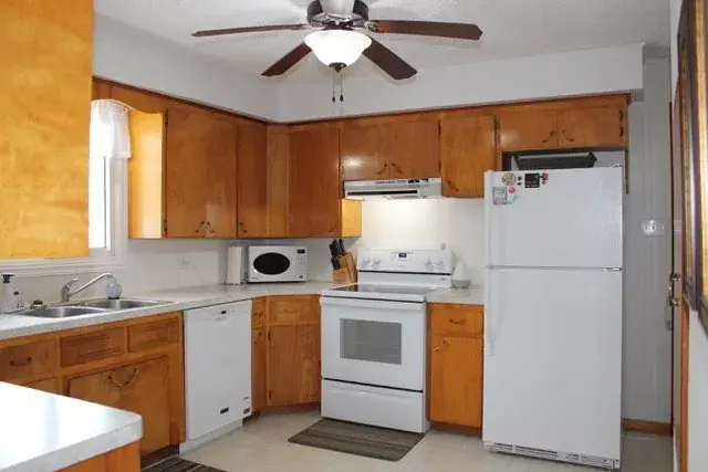 Before, Full Kitchen Renovation with Relocated Appliances in Red Deer, AB, by Green Ladder Contractors