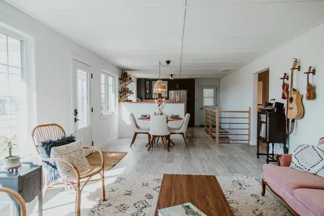 Living and Dining Opened into One Room