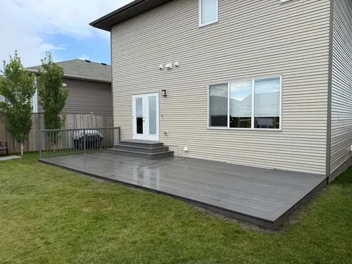 Large Backyard Composite Deck