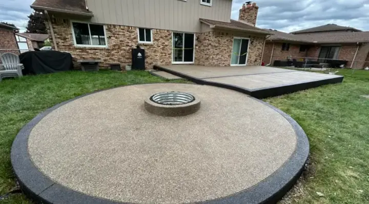 Exposed Aggregate Concrete Patio
