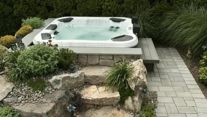 Paver & Stone Hot Tub Surround