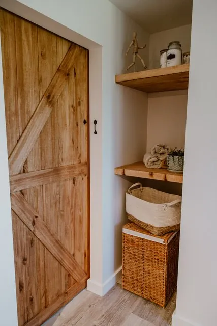 Laundry & Storage after interior renovation by Green Ladder Contractors